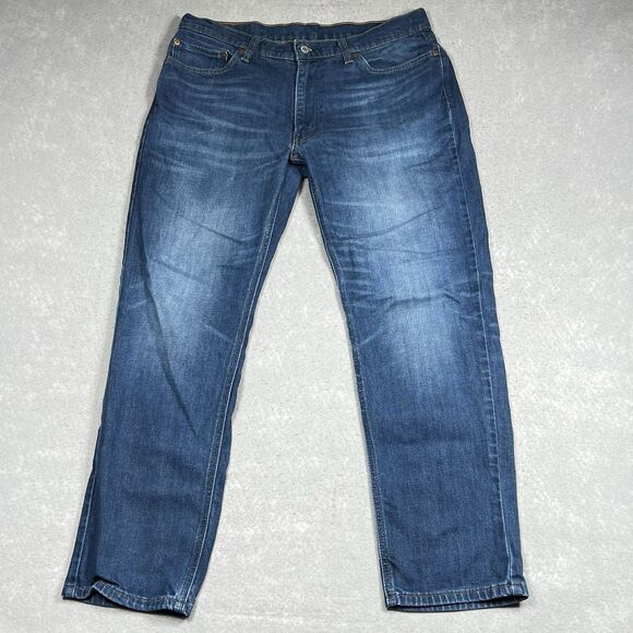 Levis 541 Jeans Mens 36 Blue Denim Tapered Leg Athletic Fit Stretch Pockets - Picture 1 of 15